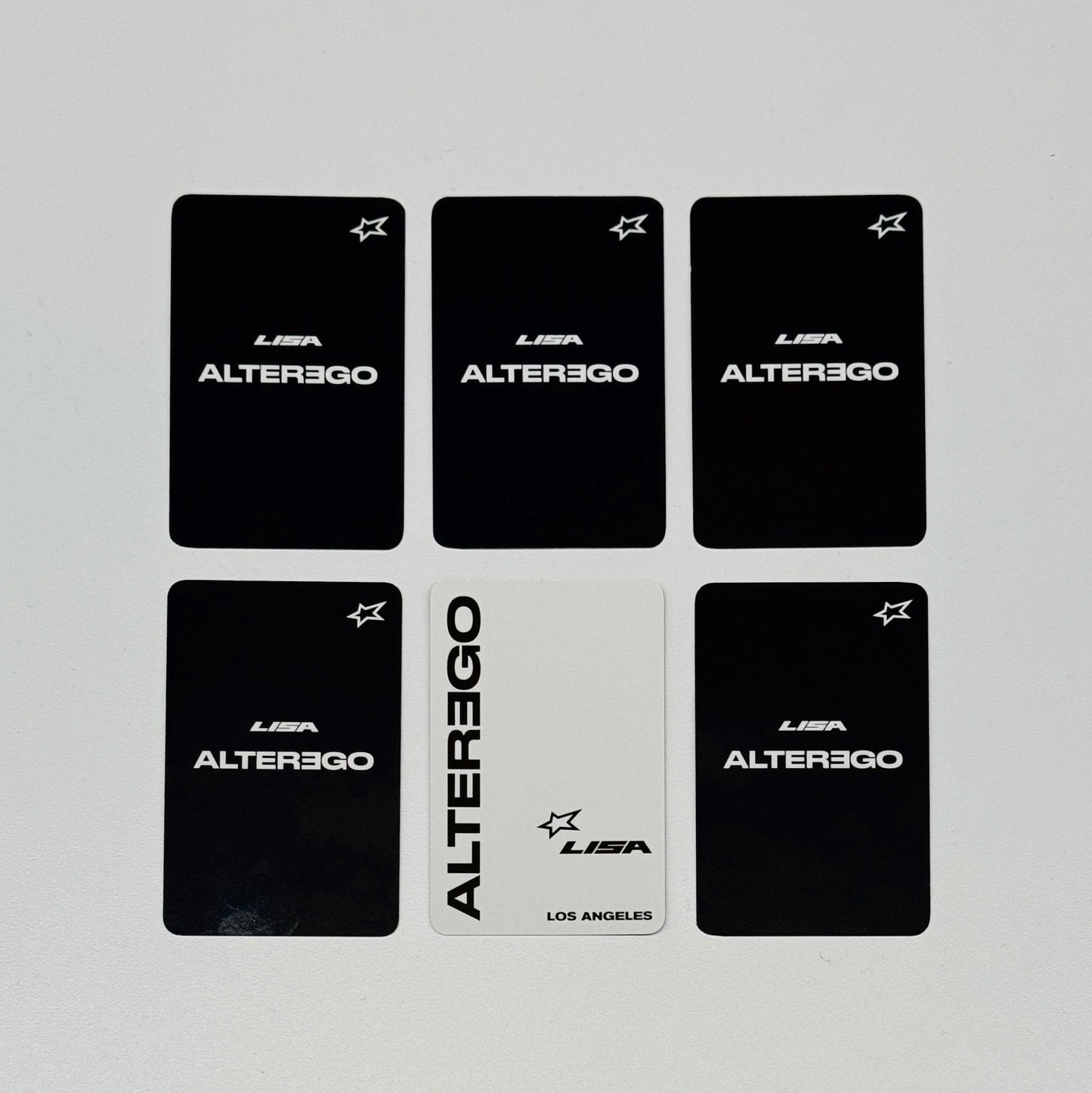 Blackpink Lisa Official Alter Ego Album Photocard Set (Back)