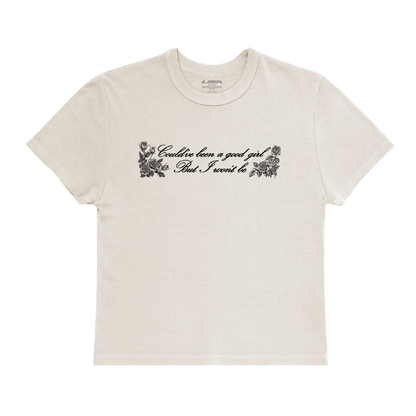 Blackpink Lisa Official Alter Ego Album Sunni Sunkissed Baby Cropped T-Shirt (Front)